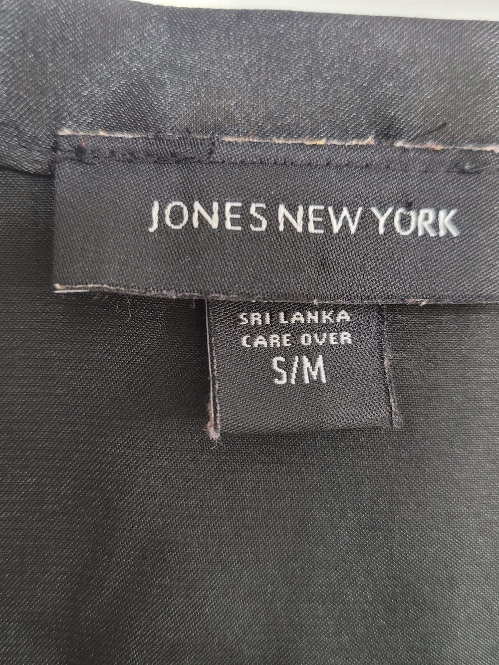 Jones New York Black Satin Lace-Trim Wrap Robe Size S/M - Picture 7 of 12